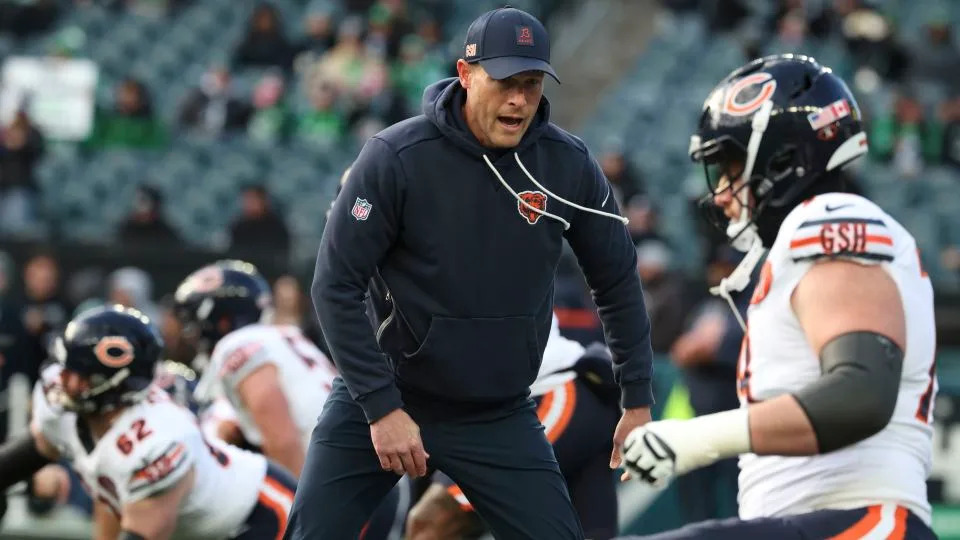 Ben Johnson greets players before the Black Friday game against Philadelphia. - Brian Cassella/Chicago Tribune/Tribune News Service/Getty Images
