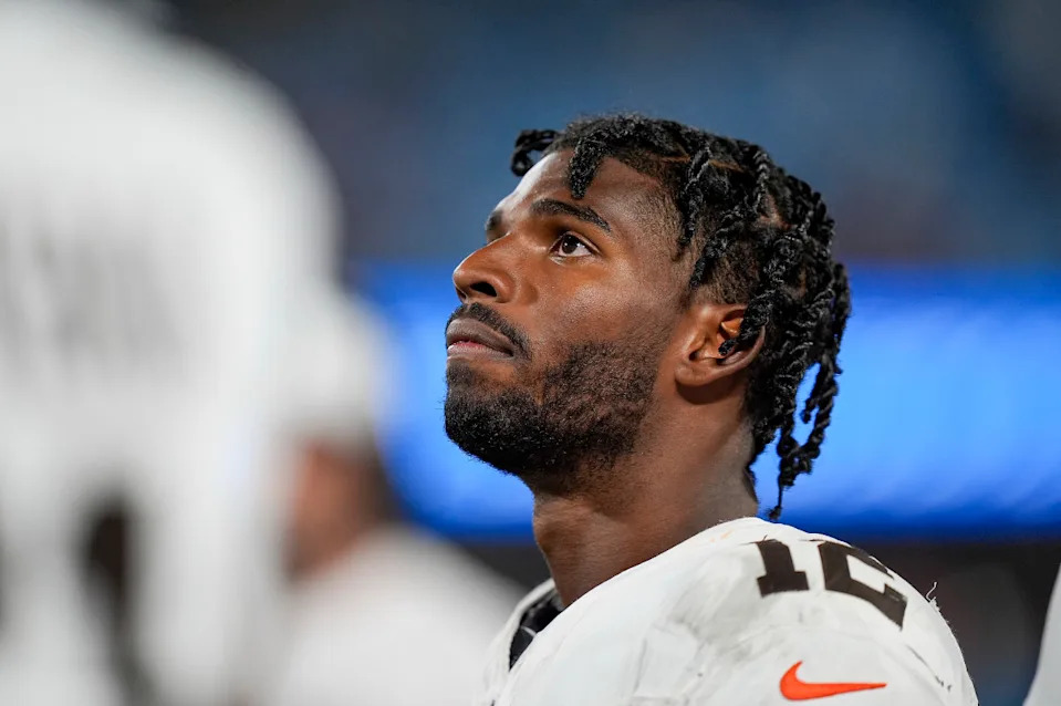 Cleveland Browns quarterback Shedeur Sanders (12). Jim Dedmon-Imagn Images