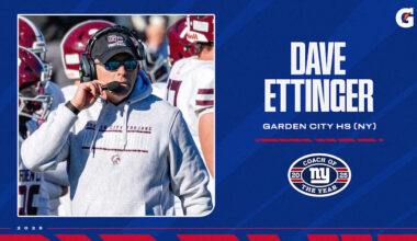 Giants name Garden City's Dave Ettinger Coach of the Year