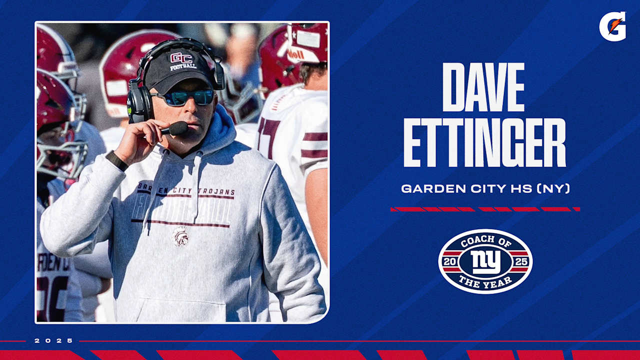 Giants name Garden City's Dave Ettinger Coach of the Year