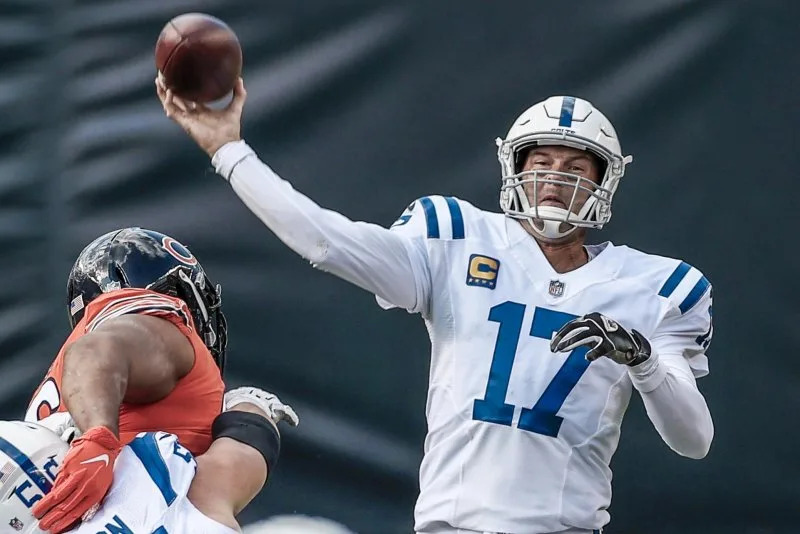 Veteran quarterback Philip Rivers exited retirement Dec. 9 to sign with the Indianapolis Colts. Photo by Tannen Maury/EPA