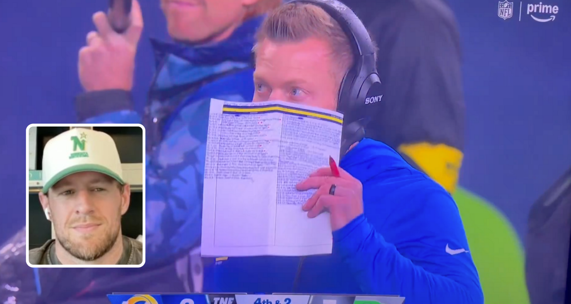 J.J. Watt reveals why NFL teams let TV cameras show play sheets