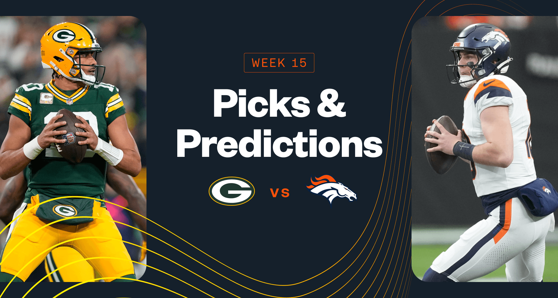 Jordan Love Green Bay Packers Bo Nix Denver Broncos NFL