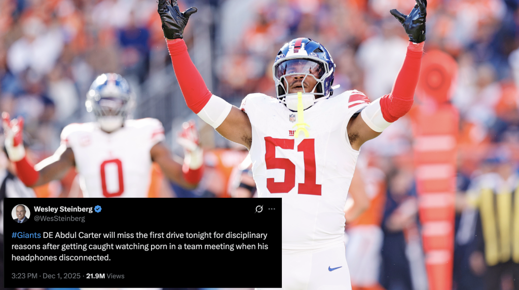 Abdul Carter falls victim to fake news porn tweet