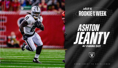 Ashton Jeanty wins Rookie of the Week for Week 16