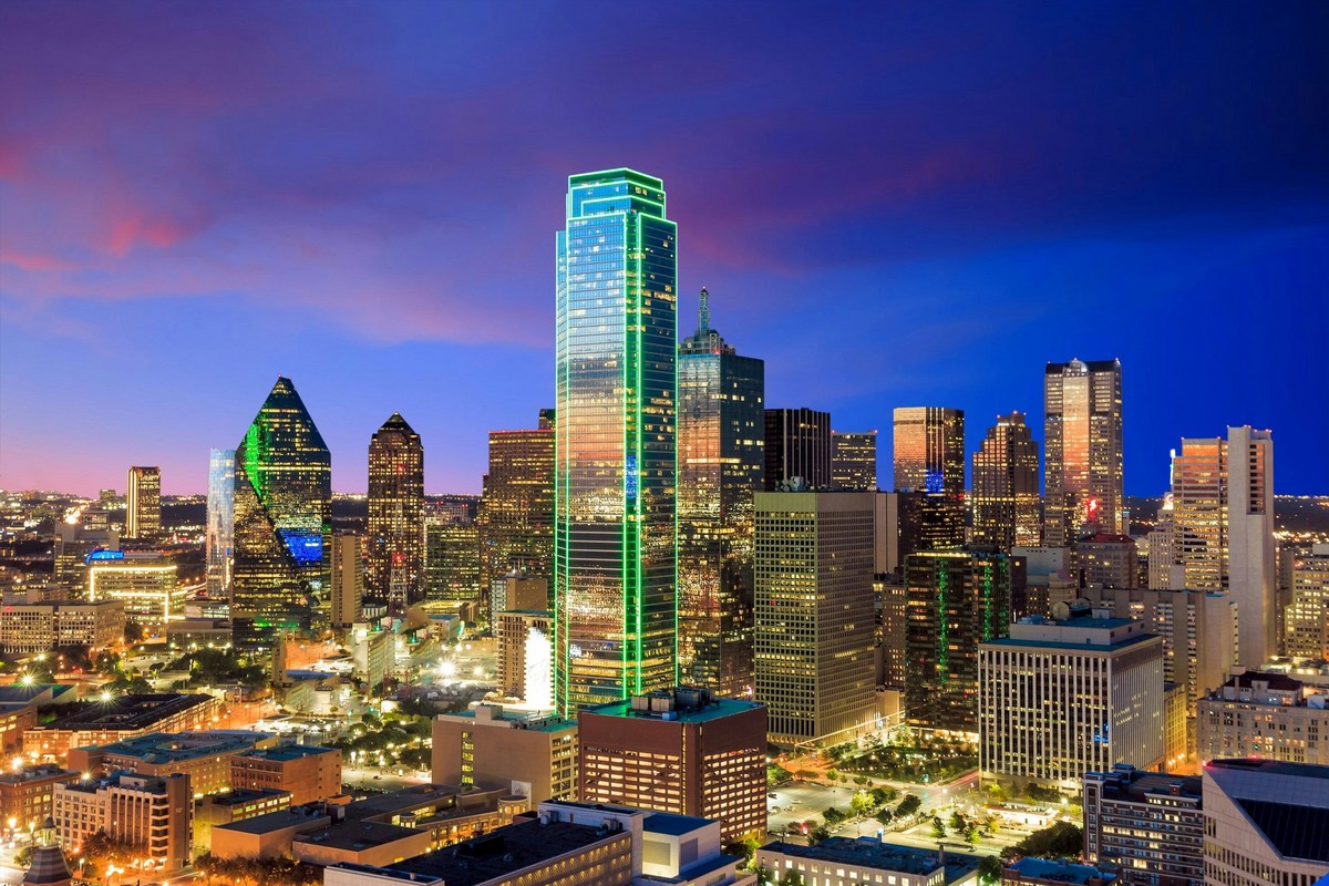 Why Did Dallas' Bank Of America Tower Shine In Vikings Colors?