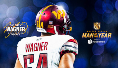 Bobby Wagner named Commanders Club Winner for Walter Payton NFL Man of the Year Award