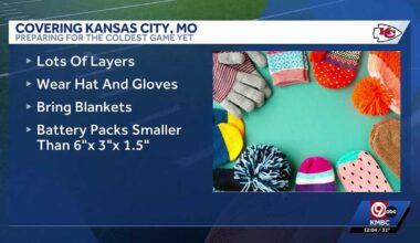 Kansas City Chiefs fans should prepare for frigid temperatures