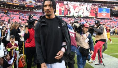 Commanders quarterback Jayden Daniels' status for Vikings game won't be known until Friday :: WRAL.com