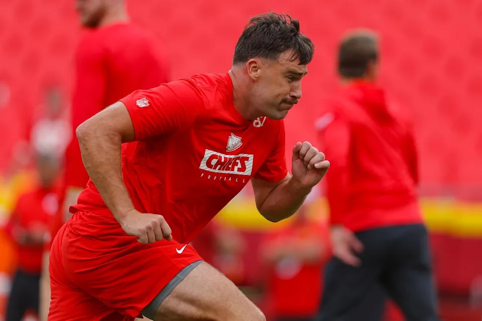 <p>13. Travis has three personal trainers—<strong>Alex Skacel</strong>, <strong>Andrew Spruill</strong> and <strong>Laurence Justin Ng</strong>—and, according to <a href="https://www.nytimes.com/athletic/5792045/2024/09/26/travis-kelce-slow-start-performance-chiefs/" rel="nofollow noopener" target="_blank" data-ylk="slk:The Athletic;elm:context_link;itc:0;sec:content-canvas" class="link ">The Athletic</a>, one usually travels with him wherever he goes to ensure he remains in football-catching shape all year round.</p> <p>Alex, who's also a physical therapist, recalled Travis wanting to go for a late night run after taking in a slate full of shows during Paris Fashion Week because he missed working out that day.</p> <p>"It's midnight, and we're doing sprints over the bridges over the river," the trainer told the <em><a href="https://www.nytimes.com/2024/01/02/style/travis-kelce-managers-agent.html" rel="nofollow noopener" target="_blank" data-ylk="slk:New York Times;elm:context_link;itc:0;sec:content-canvas" class="link ">New York Times</a> </em>in April. "No matter where he is, he finds time to get done whatever he needs to get done."</p> <p>14. Travis' personal chef, <strong>Kumar Ferguson</strong>, has been a friend since the fourth grade in Cleveland Heights. </p> <p>He was an amateur cook working as a truck driver in 2016 when Travis called him up and offered him the opportunity.</p> <p>"He's like, 'Hey man, I want to take my diet seriously, and take it to the next level,'" Kumar told <a href="https://www.vanityfair.com/news/2023/06/travis-kelce-is-going-for-it" rel="nofollow noopener" target="_blank" data-ylk="slk:Vanity Fair;elm:context_link;itc:0;sec:content-canvas" class="link "><em>Vanity Fair</em></a> in 2023. "I'm like, s--t, let's do it. Three or four days later, I was in Kansas City."</p> <p>He's been responsible for everything from stocking Travis' fridge to delivering well-balanced lunches to the Chiefs' training facility.</p>