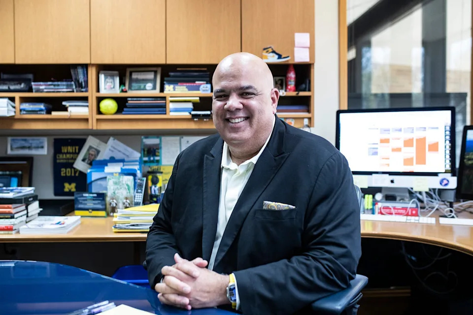 Warde Manuel was named athletic director at the University of Michigan in 2016.
