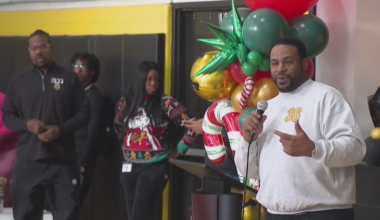 Current and former Steelers give back as part of the "Merry Nyree Christmas" in Sheraden