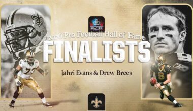 Drew Brees, Jahri Evans named finalists for Pro Football Hall of Fame Class of 2026