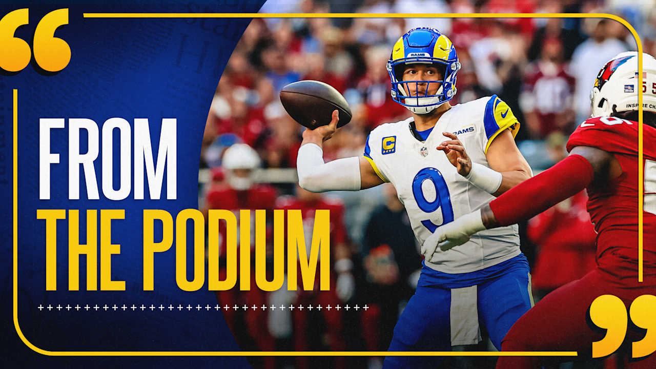 Sean McVay, Matthew Stafford, Blake Corum, Kobie Turner and Byron Young on Rams' blowout win over Cardinals in Week 14