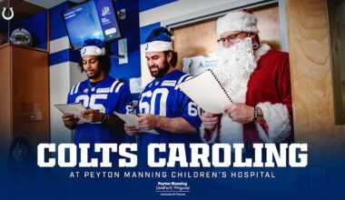 Colts Spread Holiday Cheer at Peyton Manning Children's Hospital