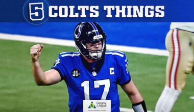 A big change in Philip Rivers' game plan, Tyler Warren sets a franchise record, Lou Anarumo explains what went wrong with defense in loss to 49ers