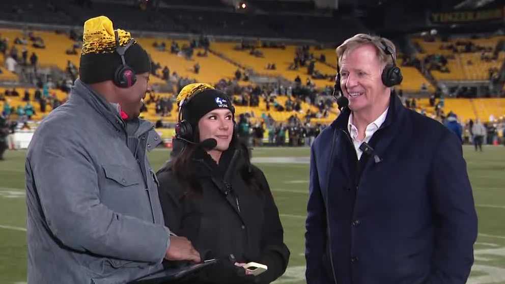 NFL Commissioner Roger Goodell speaks on 2026 NFL Draft in Pittsburgh