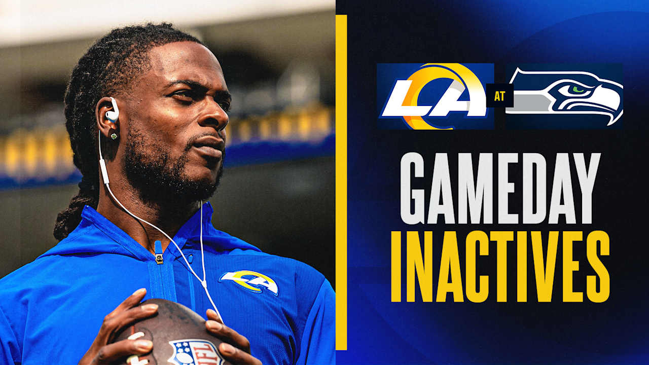 Wide receiver Davante Adams and cornerback Ahkello Witherspoon among Rams' inactives for Week 16 at Seahawks