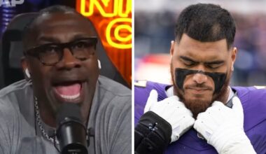 Shannon Sharpe slams Daniel Faalele after poor play for Baltimore Ravens, Australians playing in the NFL, Jordan Mailata