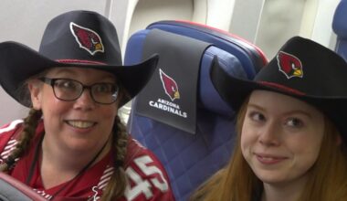 Arizona Cardinals fans get opportunity to travel on team plane