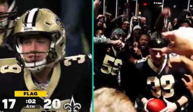 "Charlie! Charlie!": Incredible Scenes As New Orleans Saints Chant Charlie Smyth's Name After Game Winner