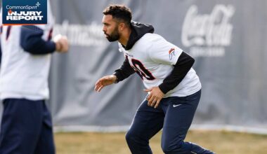 ILB Justin Strnad remains estimated full participant ahead of Week 17 game vs. Chiefs