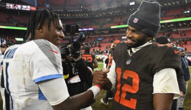 Cam Ward jokes about what he'll do after finally getting Shedeur Sanders jersey following awkward exchange