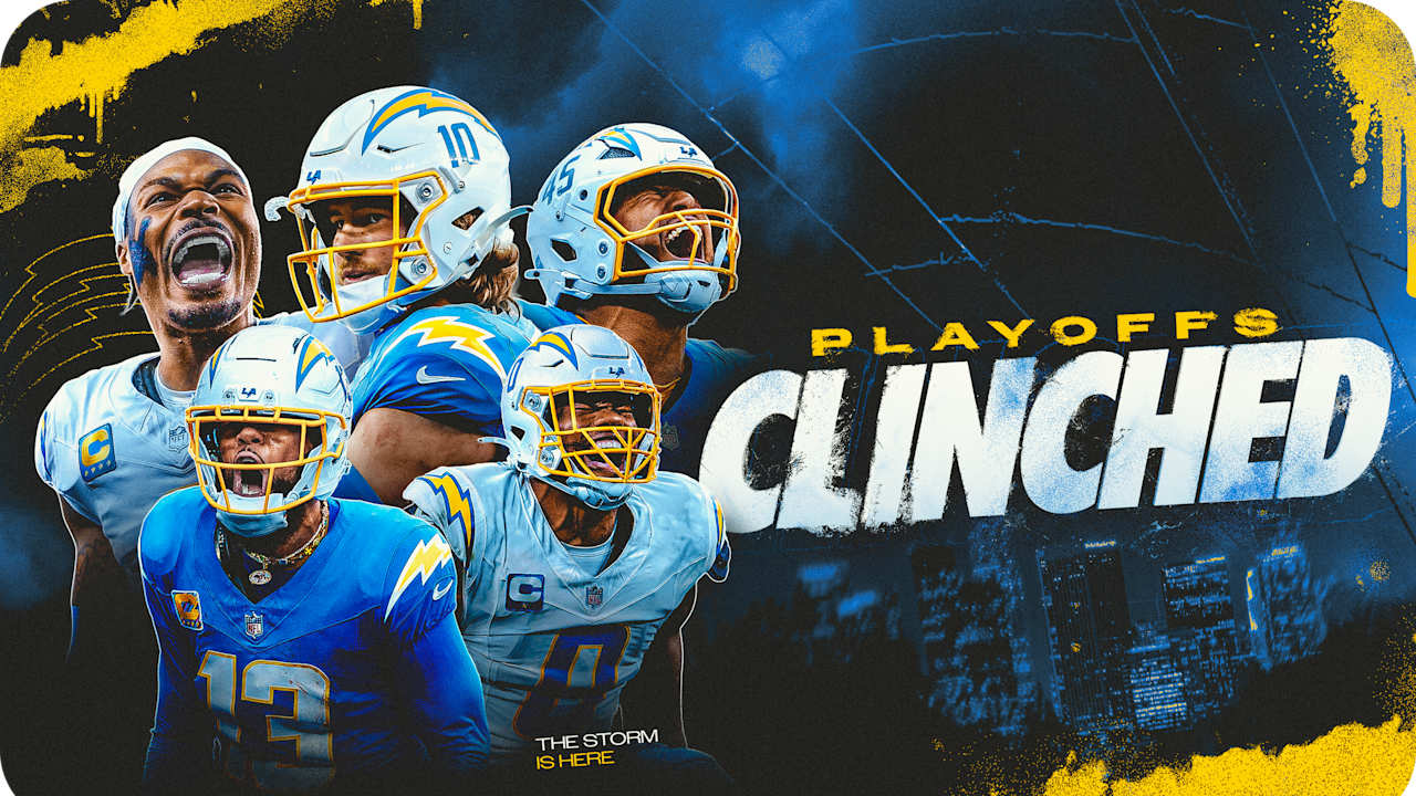 Chargers Clinch Playoff Berth for 2nd Straight Season Under Jim Harbaugh
