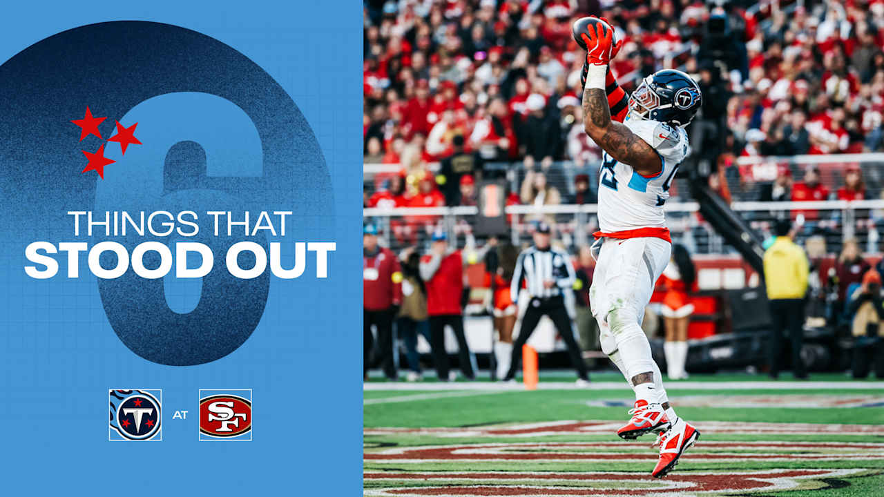 Six Things That Stood Out for the Titans in Sunday' Loss to the 49ers 