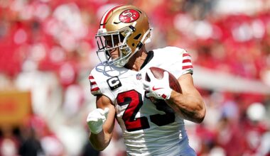 49ers vs. Titans injury report: McCaffrey dealing with illness; 3 players miss practice