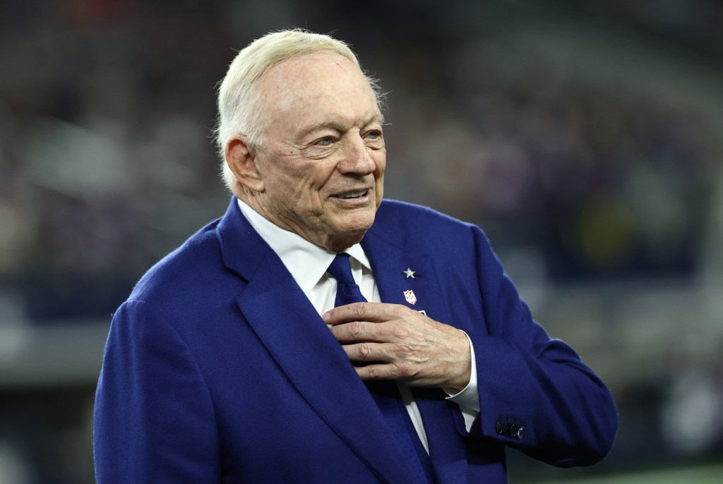 Dallas Cowboys owner Jerry Jones before a game.