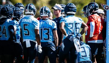 Titans Interim HC Mike McCoy Provides Injury Updates Before Wednesday's Practice at Start of 49ers Week 