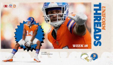 Broncos to wear throwback uniforms for Week 18 game vs. Chargers