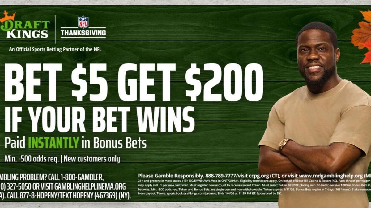 DraftKings promo code: Get $200 in bonus bets for Raiders-Broncos, Cardinals-Rams, Bears-Packers on NFL Sunday