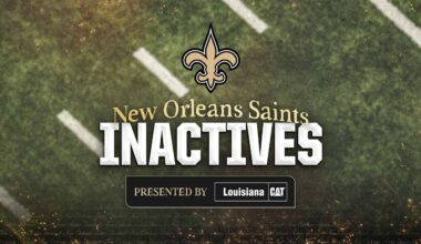 2025 NFL Week 17 Inactives | Saints vs. Titans - New Orleans Saints | NewOrleansSaints.com