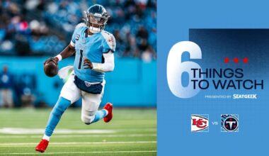 Six Things to Watch for the Titans in Sunday's Game vs the Chiefs 