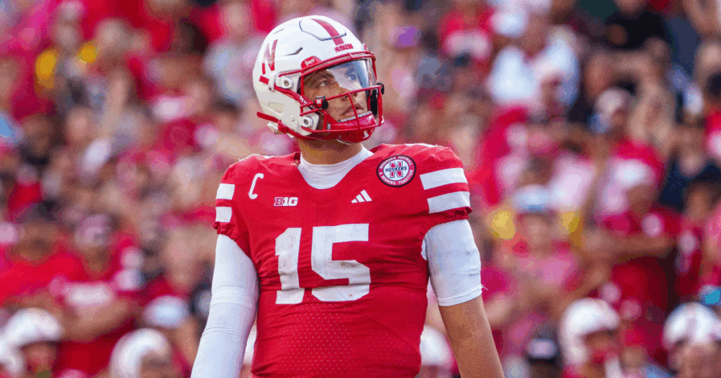 Nebraska coach Matt Rhule provided further update on the injury to quarterback Dylan Raiola after he left Saturday's loss to USC with injury.