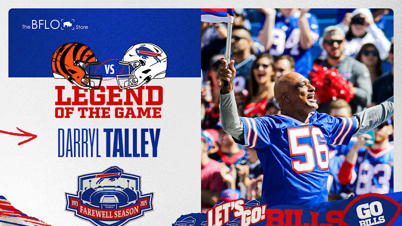 Darryl Talley announced as Legend of the Game in Week 14 battle against the Bengals