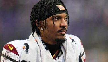 Jayden Daniels practicing, but won't play against Giants