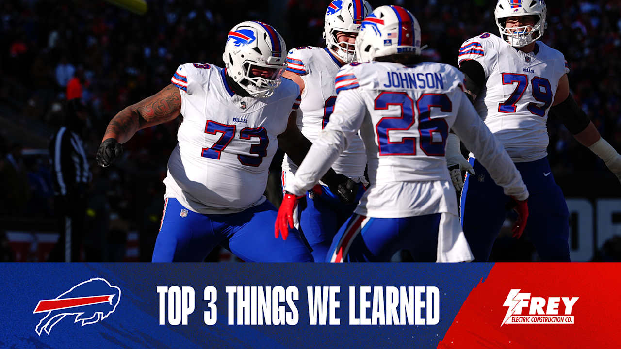 Top 3 things we learned from Bills vs. Browns