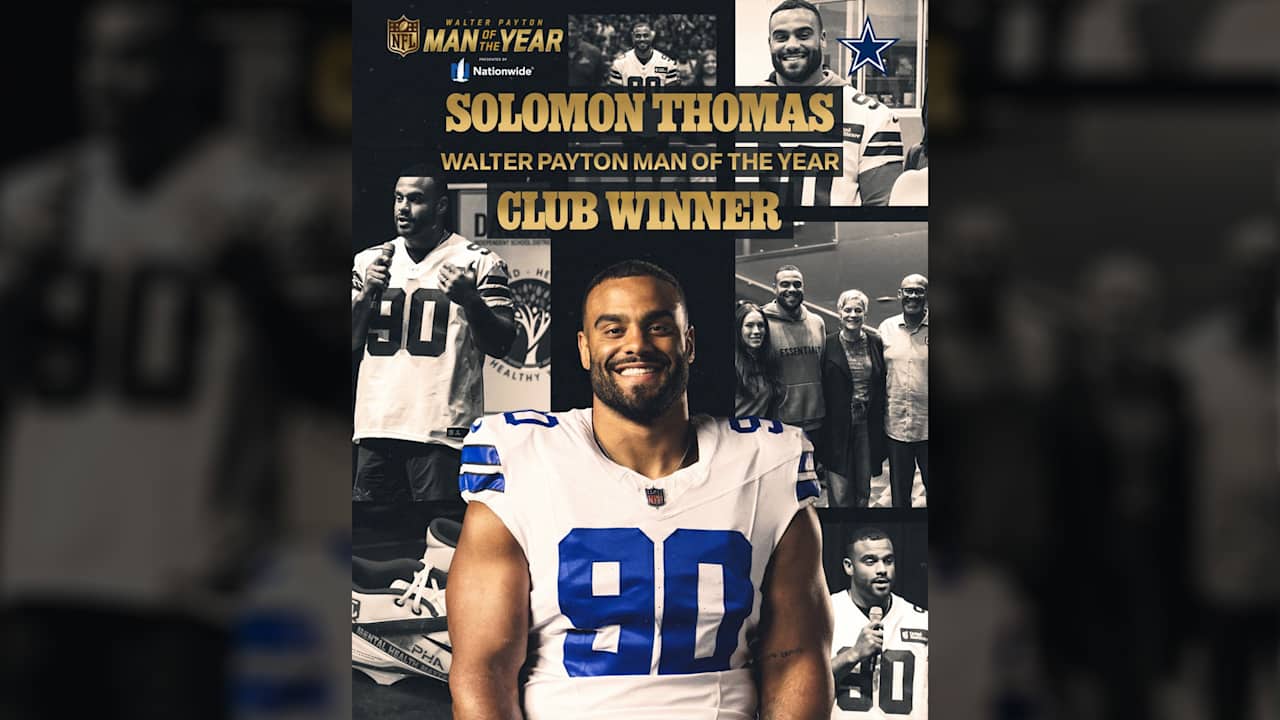 Solomon Thomas named Cowboys nominee for Walter Payton Man of the Year award 