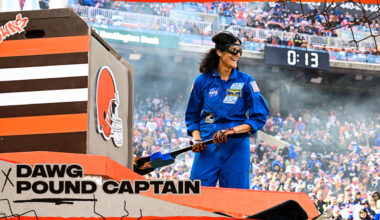 Suni Williams serves as Dawg Pound Captain ahead of Week 16 vs. Bills