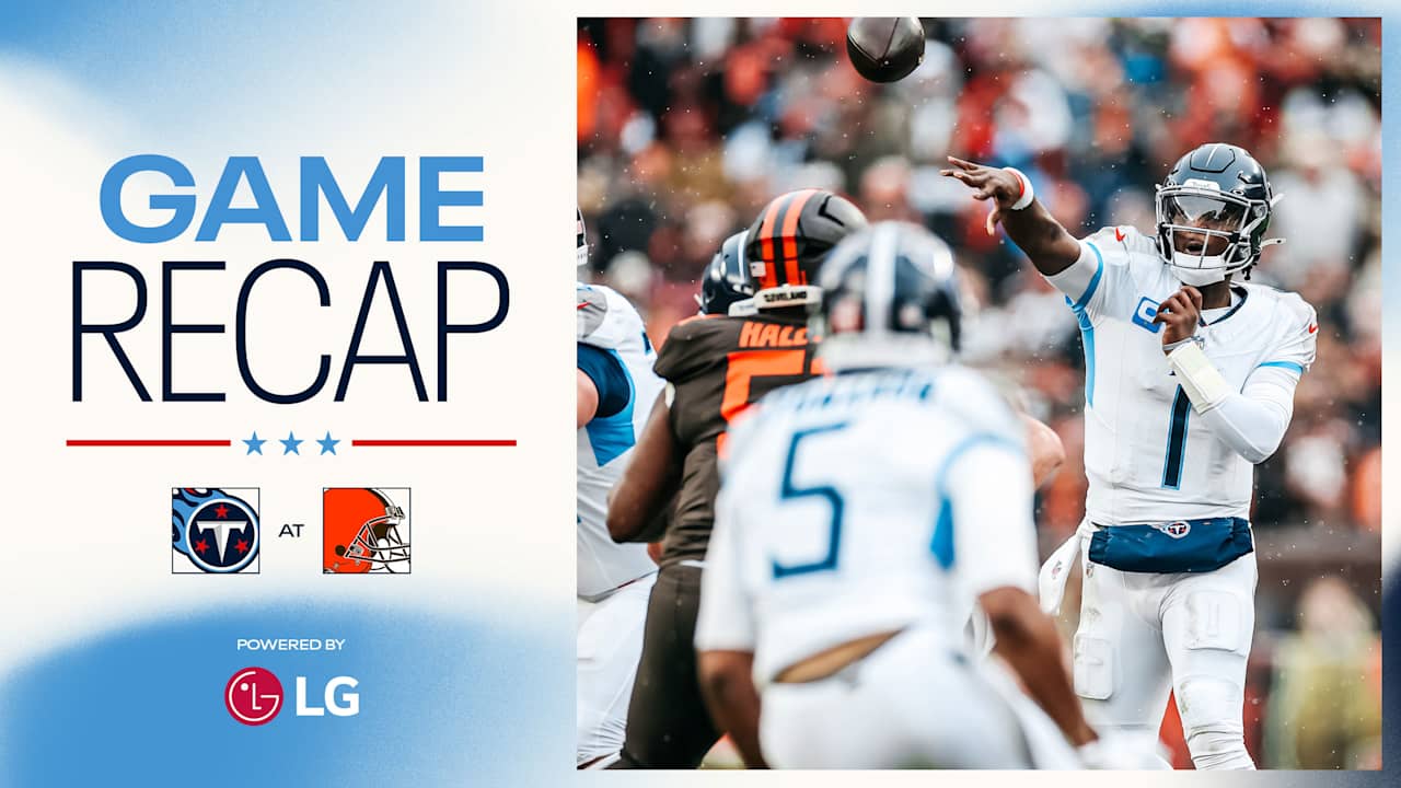 Titans Snap Losing Streak, Beat Browns 31-29 in Snowy Cleveland