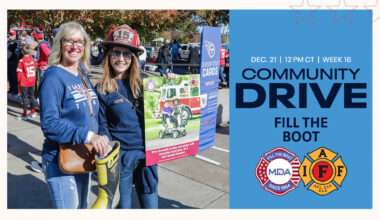 Titans Week 16 Community Drive to "Fill the Boot" for Muscular Dystrophy Association  