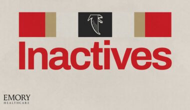 Atlanta Falcons inactives vs. Tampa Bay Buccaneers 