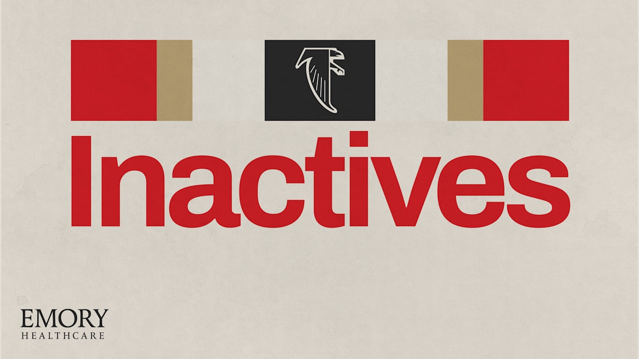 Atlanta Falcons inactives vs. Tampa Bay Buccaneers 