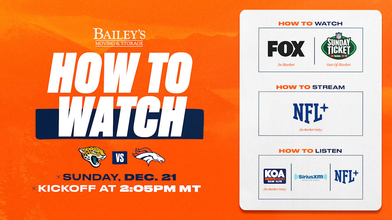 How to Watch: Broncos vs. Jaguars