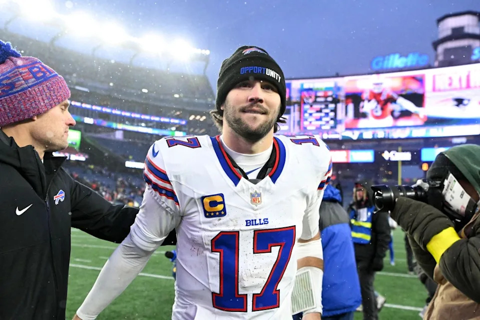 The Josh Allen-led Bills are attempting to bolster their pass rush ahead of the playoffs. IMAGN IMAGES via Reuters Connect