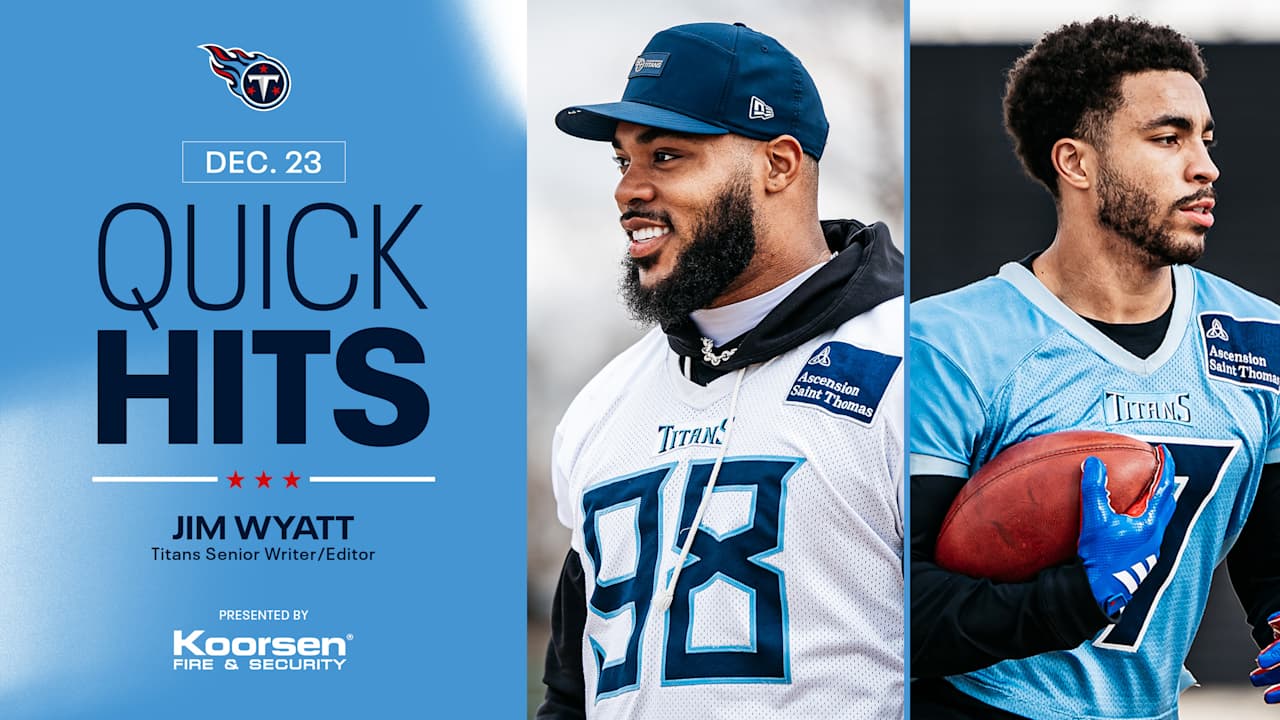 Quick Hits After Tuesday's Titans Practice