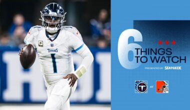 Six Things to Watch for the Titans in Sunday's Game at the Browns
